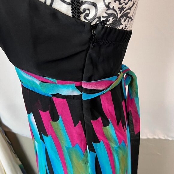 Kitty Y2K strapless colorful maxi dress.  Size medium - Picture 6 of 10